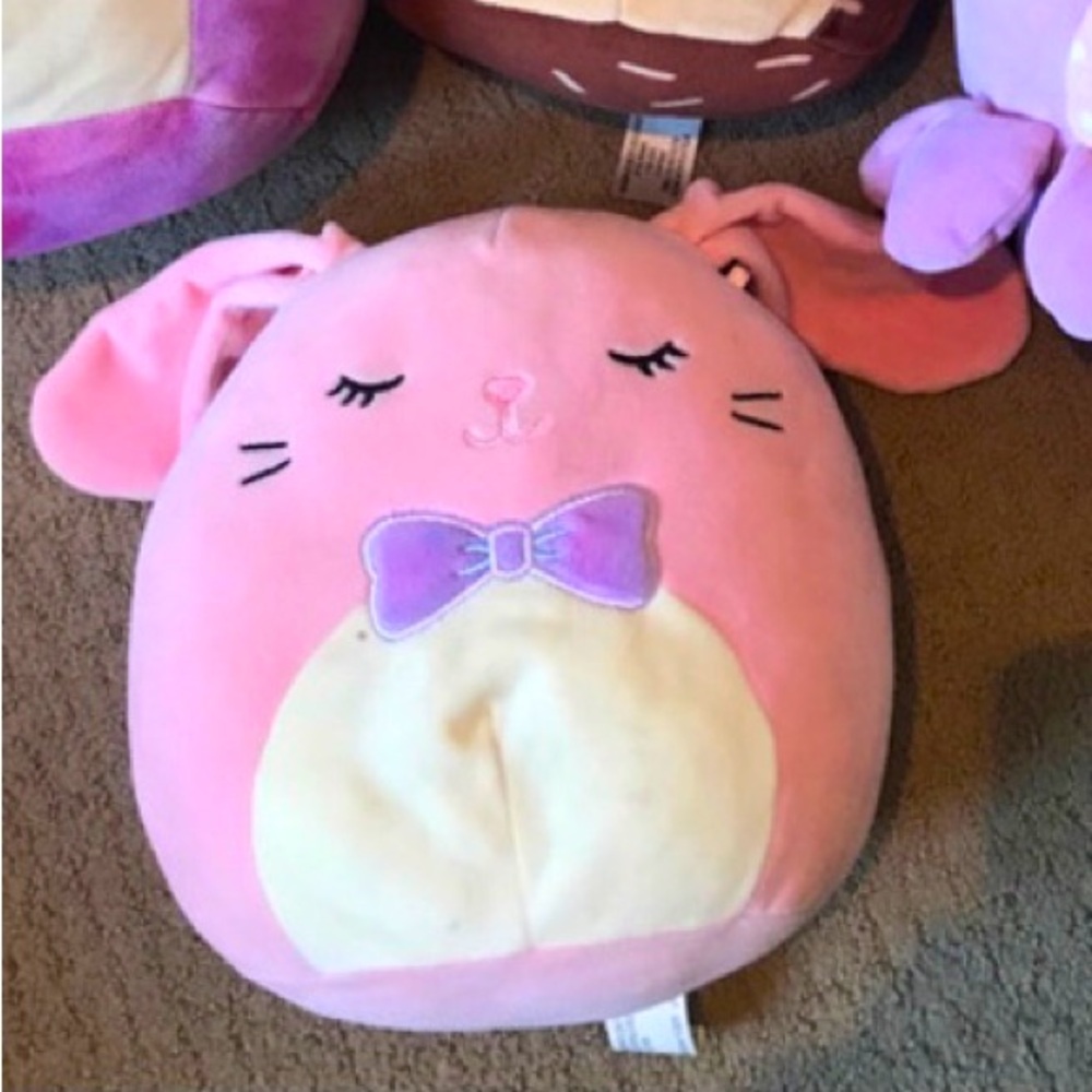 Pink bunny squishmallow